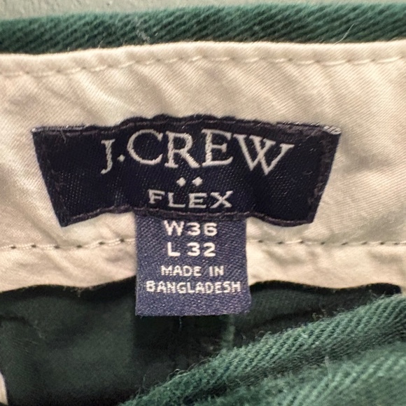 J. Crew Men’s Slim Fit Cotton Flex Pants, Dark Green - Picture 5 of 5
